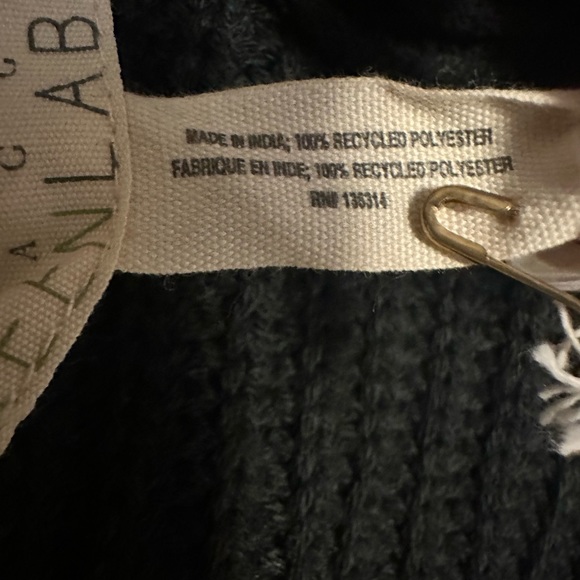 Scarf Quagga Green Label Eternity Scarf Navy BNWT - Picture 4 of 8